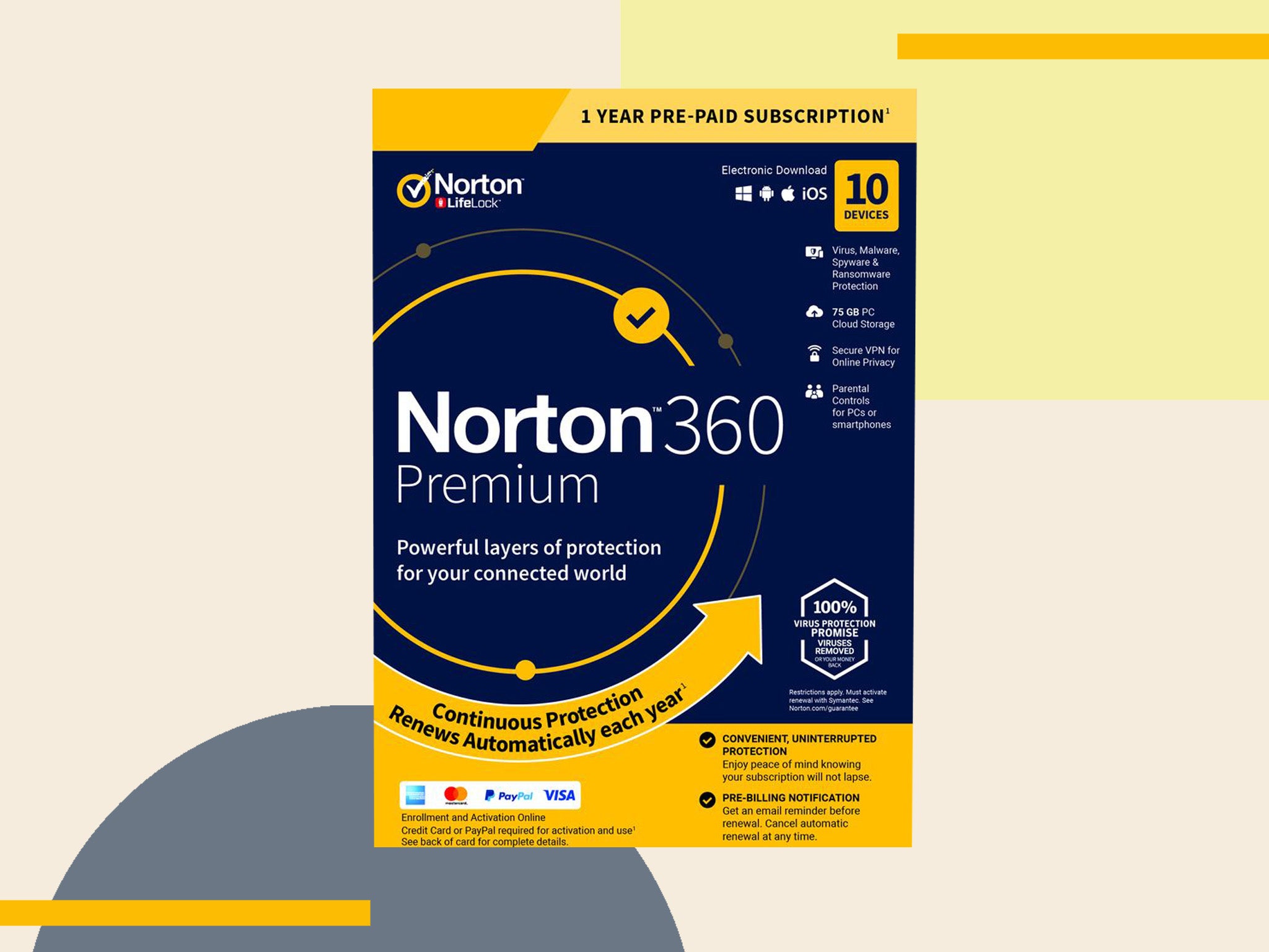 Buy Norton 360 Deluxe 50 GB Cloud Storage 5 Devices Year 56 OFF
